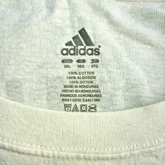 David‎ Beckham # 23 T Shirt Mens 2XL Adidas LA Galaxy White Herbalife READ - Picture 7 of 12